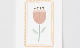 Pôster Decorativo Tulipa 40 x 50 cm