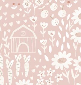 Papel de Parede Campo de Girassol color Rosa 2,80 x 0,45 m