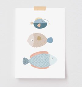Pôster Decorativo Glub Glub 13 x 18 cm