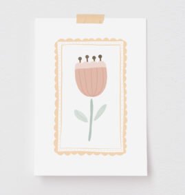 Pôster Decorativo Tulipa 13 x 18 cm