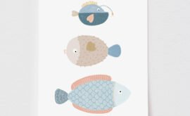 Pôster Decorativo Glub Glub 29,7 x 42 cm