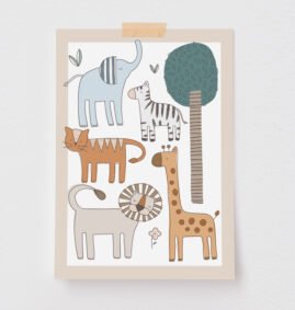 Pôster Decorativo Safari 40 x 50 cm