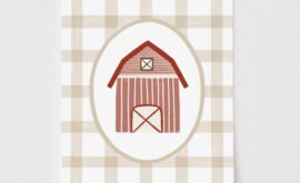 Pôster Decorativo Casa de Fazenda 21 x 29,7 cm