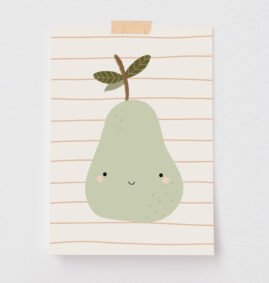 Pôster Decorativo Pera 21 x 29,7 cm