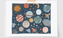 Pôster Decorativo Planetário
