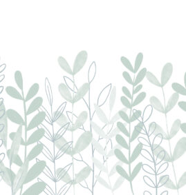 Painel de Parede Aquarela Menta 2,80 x 0,45 m