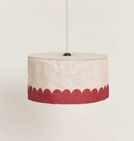 Lustre VIBES linho carmin 40 x 18 cm