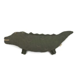 Almofada Wabi sabi Crocodilo Verde 72 x 22 x 10 cm