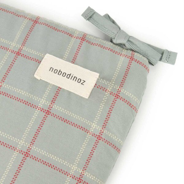 Protetor de berço Stories Blue red Checks 207 x 32 x 2 cm