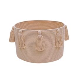 Cesta Tassels Rose Ø40 x 25 cm