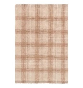 Tapete lavável Tartan Rose S 90 x 120 cm