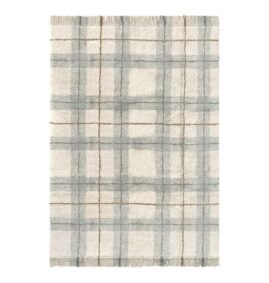 Tapete lavável Tartan Salvia azul M 140 x 190 cm