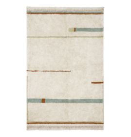 Tapete lavável Lanes azul vintage 120 x 160 cm