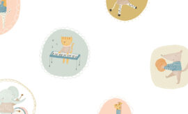 Papel de parede Bichos musicais – Maracujá – Rolo 2,80 x 0,45 m