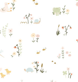 Papel de parede De boa na lagoa – Maracujá – Rolo 2,80 x 0,45 m