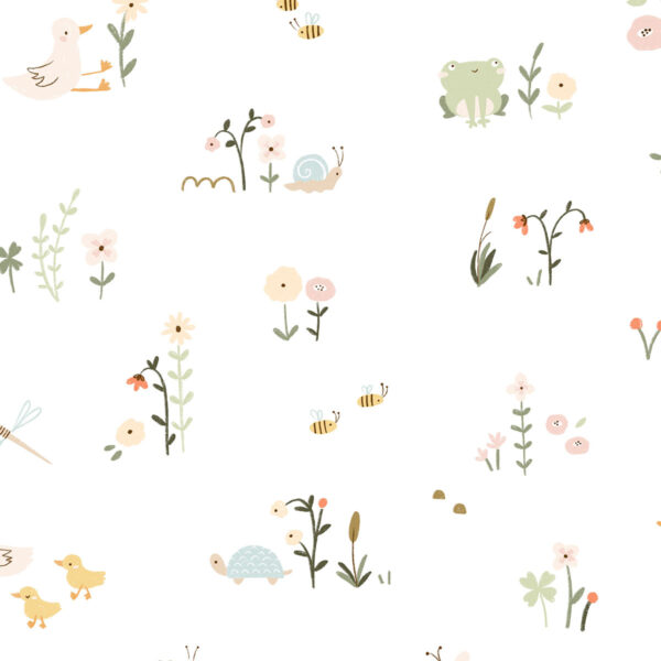 Papel de parede De boa na lagoa - Maracujá – Rolo 2,80 x 0,45 m