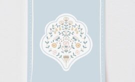 Pôster Arabesco Azul (disponível em 5 medidas) – Maracujá