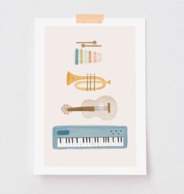 Pôster Instrumentos Musicais (disponível em 5 medidas) – Maracujá