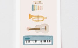 Pôster Instrumentos Musicais (disponível em 5 medidas) – Maracujá