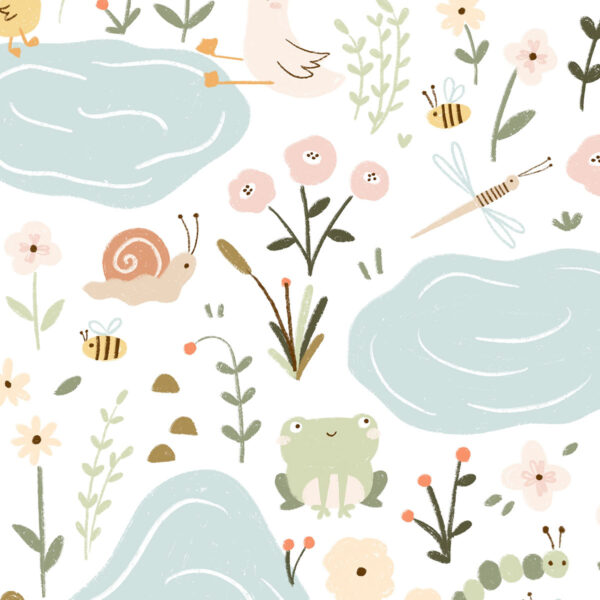 Papel de parede Lagoa - Maracujá – Rolo 2,80 x 0,45 m