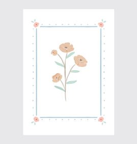 Pôster Moldura Papoula d´Água (disponível em 5 medidas) – Maracujá