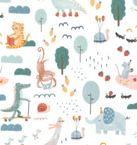 Papel de parede Festa no parque – Maracujá – Rolo 2,80 x 0,45 m