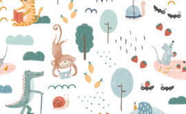 Papel de parede Festa no parque – Maracujá – Rolo 2,80 x 0,45 m