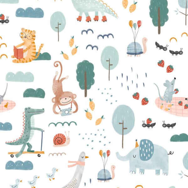 Papel de parede Festa no parque - Maracujá – Rolo 2,80 x 0,45 m