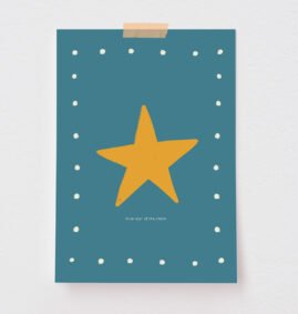 Pôster Little Star (disponível em 5 medidas) – Maracujá