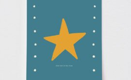 Pôster Little Star (disponível em 5 medidas) – Maracujá