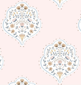 Papel de parede Arabesco Rose – Maracujá – Rolo 2,80 x 0,45 m