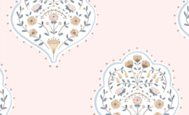 Papel de parede Arabesco Rose – Maracujá – Rolo 2,80 x 0,45 m