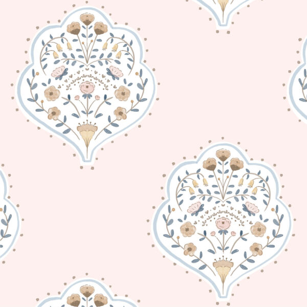 Papel de parede Arabesco Rose - Maracujá – Rolo 2,80 x 0,45 m