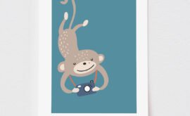 Pôster Macaco Fotógrafo (disponível em 5 medidas) – Maracujá