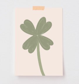 Pôster Trevo (disponível em 5 medidas) – Maracujá