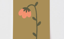 Pôster Flor Pendente (disponível em 5 medidas) – Maracujá