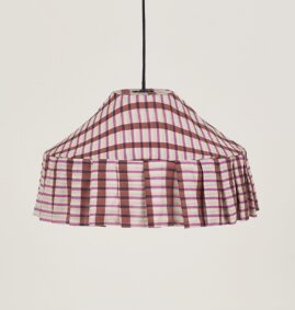 Lustre NICOLE mosaico marrom e roxo 50 × 28 cm