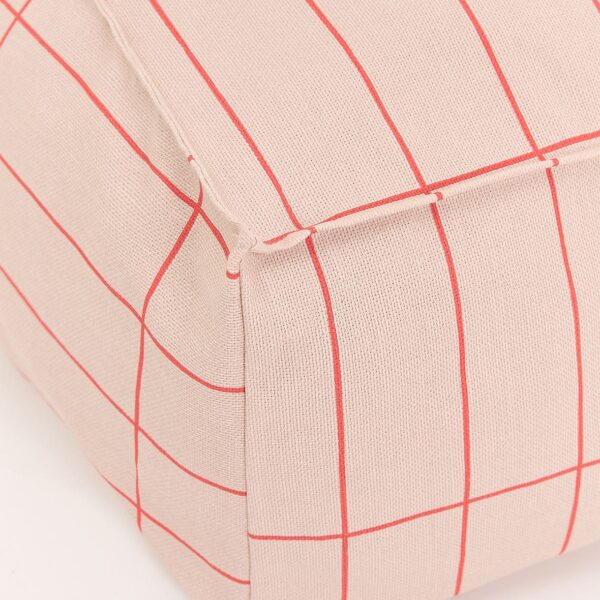 Puff VIBES long vermelho e rosa 70 x 105 x 57 cm