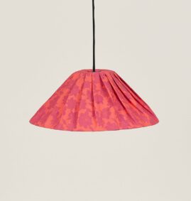 Lustre AVA peonias vermelho 50 × 21 cm