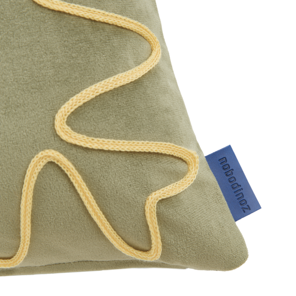 Almofada ECO-VELVET Rita oliva 48 x 30 cm