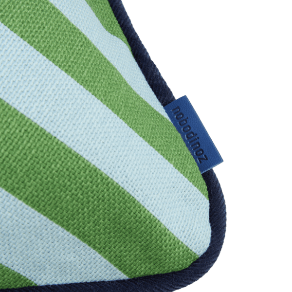 Almofada RAY  listras  verde e azul 70 x 25 cm