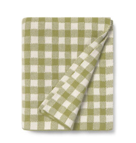 Manta Vichy Matcha 80 x 100 cm