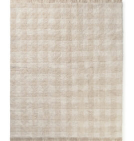 Tapete lavável Vichy Ivory 150 x 180 cm