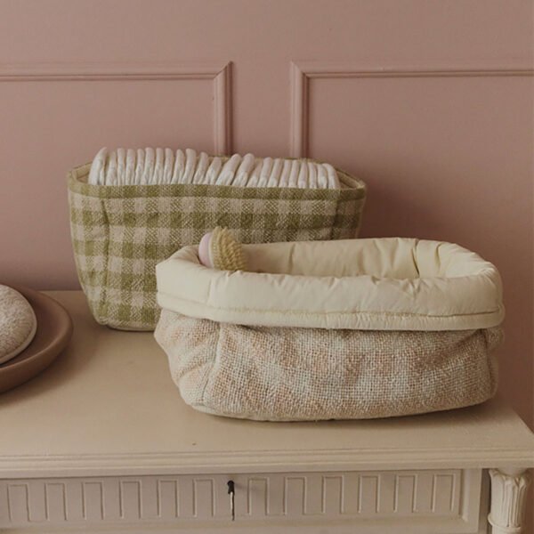 Cesta Acolchoada Rose 30 x 20 x 20 cm