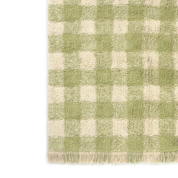 Tapete lavável Vichy Matcha 150 x 180 cm