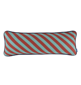Almofada RAY listras vermelho e verde 70 x 25 cm