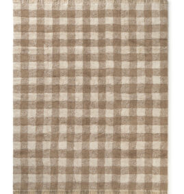 Tapete lavável Vichy Marron 150 x 180 cm