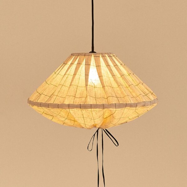 Lustre YUMI grid carvão 50 × 30 cm