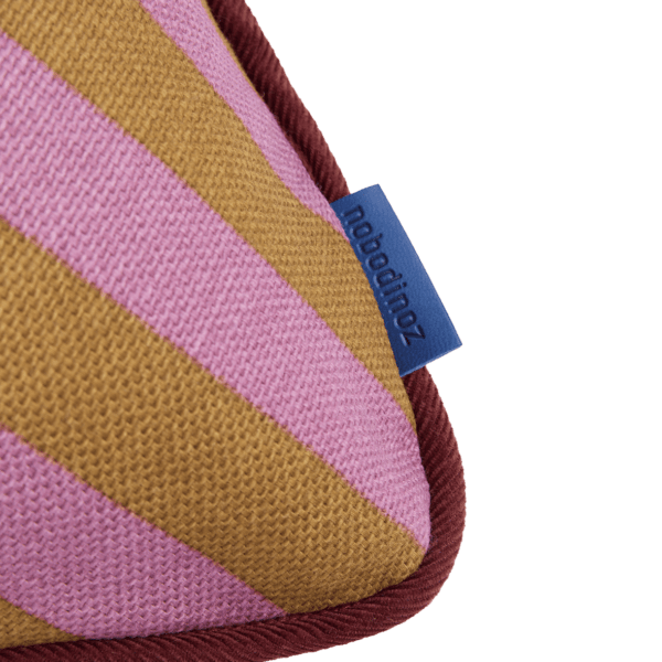 Almofada RAY listras pink e curry 70 x 25 cm