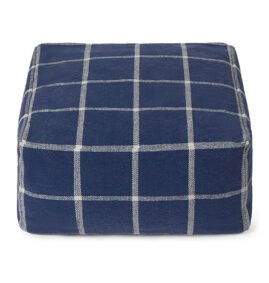 Pufe Geo Block Navy Blue 45 x 45 x 23 cm
